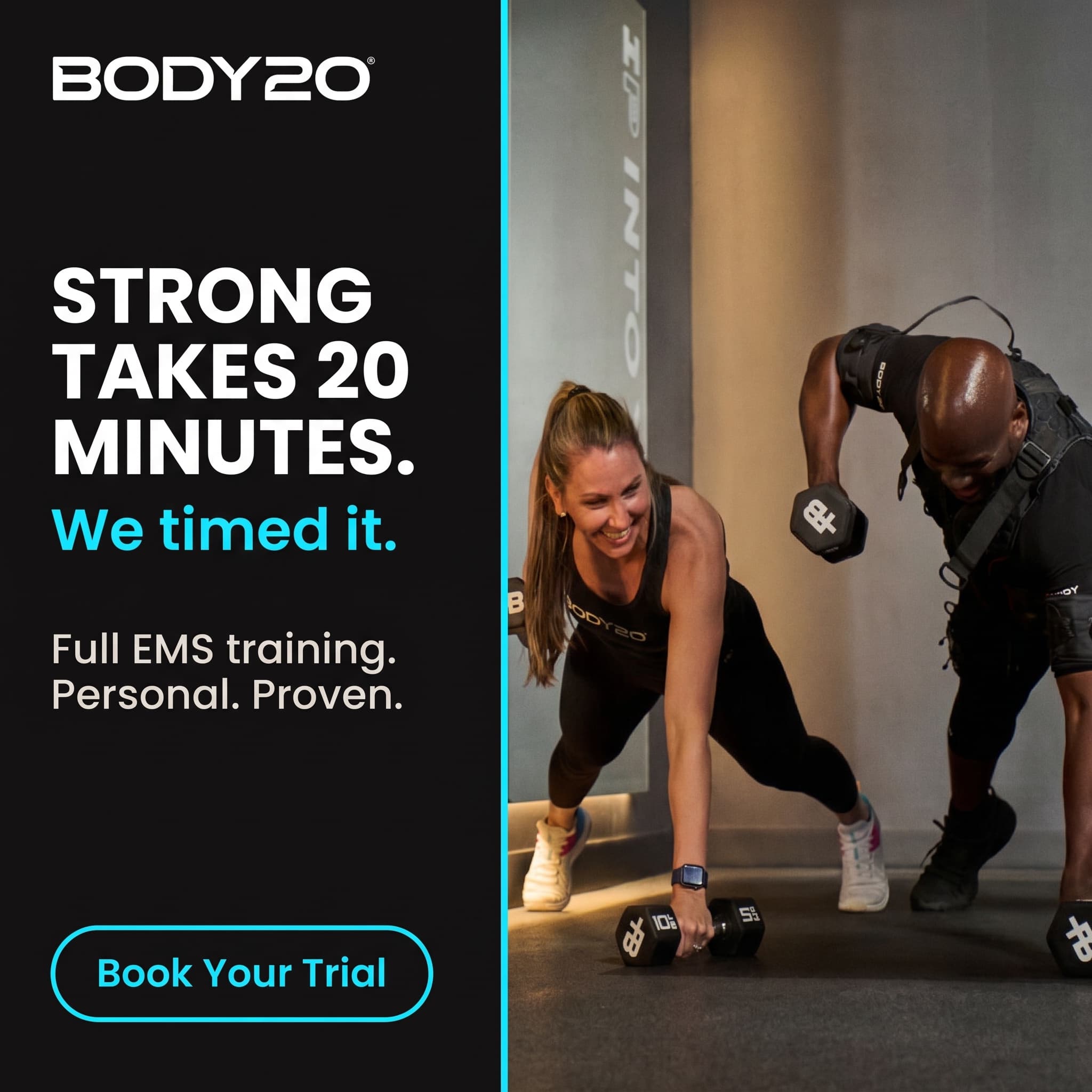 Fitness static ad generated with MessCube